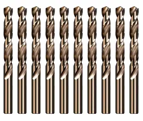 Cd0116410p Sharpro Cobalt Drill Bit Set 11/64 Inch Hss Co M35 Jobber Metalworking Twist Bit-10pcs