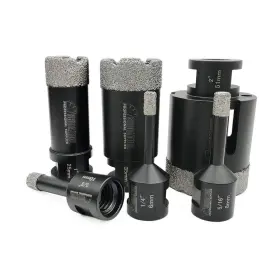 Shdiatool 718760504835 Diamond Core Drill Bits Set For Porcelain Tile Granite Marble Stone