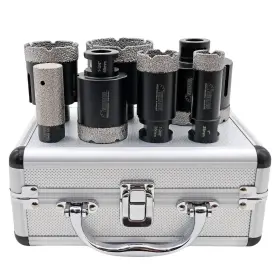 Shdiatool 739929088607 Diamond Core Drill Bits Set Hole Saw Kit For Porcelain Tile Ceramic