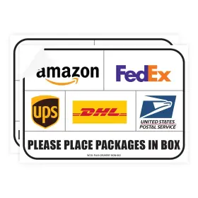 Sicol-pds2000001 Sicol Plus Package Delivery Signs 02 10 X 7 Inches Sticker/decals White