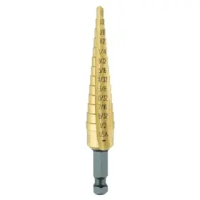 15101zr Sim Supply Blocked Brand Unibit Titanium Fractional Self-starting 1/8 In To 1/2 13 Steps Tools
