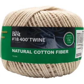 705295 Sim Supply Inc. 009326715476 Do It Best #18 X 400 Ft. Natural Cotton Twine Inc