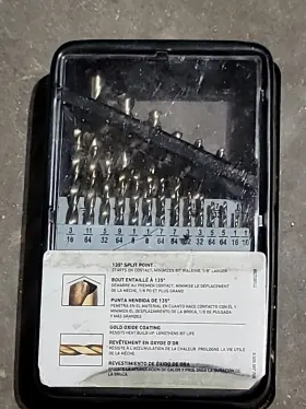 90821 Skil Gold Oxide Coating Drill Bit Set Never Used 135 Split Point