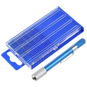 729485 Skrfren 1 Kwryqerq 21 Pcs Metric Mini Micro Drill Bit Set Carburetor Jet Bits Pin Blue