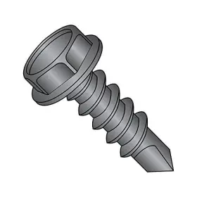 0808kwb Small Parts Steel Self-drilling Screw Black Oxide Finish Hex Washer
