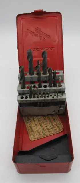 Db129b Snap-on Vtg Hs Steel Drill Bit Set Index
