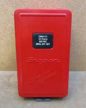 No.dbm125 Snap-on Dbm125 Tools 25 Piece Metric Drill Bit Set Metal Storage Box Only