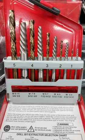 Exdl10a Snap-on New Lh Screw Extractor And Drill Bit Set