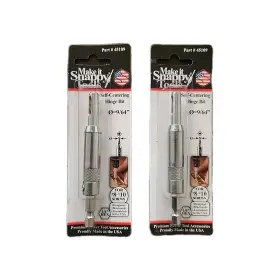 45109 Snappy 2 Pack 9/64 Inch Self-centering Hinge Bit For #8-10 Screws 1/4 Hex Usa Made