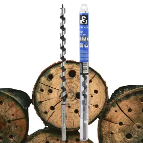 Somada 060777660116 9/16-inch X 12-inch Auger Drill Bit For Wood Hex Shank 3/8-inch One Piece S