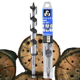 Soma-adb-q8100 Somada 3/4inch X 8inch Auger Drill Bit For Wood Hex Shank 3/8inch One Piece