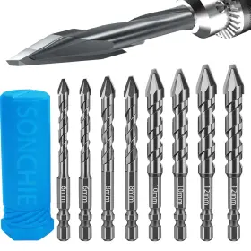 Zt-wt6 Sonchie High-strength Eccentric Twist Drill Bit - Pack Of 8 Bits