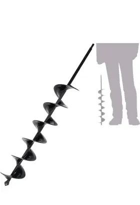 6sn-100001 Sorangeun 3x24 Inch Auger Drill Bit For Plantingpost Hole Digger 3/8 Hex Drive