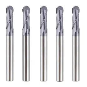 P2b-r1 Spetool P2b-r1/8 5pcs Ball Nose End Mill Cutter Cnc 1/4 Inch Dia -3/4 Cl - Shank