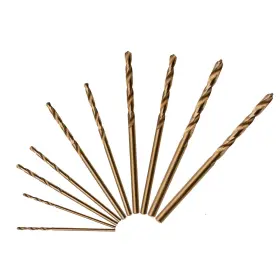Acd007 Spkline 10 Pcs High Speed Steel Cobalt Drill Bit Set 2 Of Each 1mm3/64 1.5mm1/16