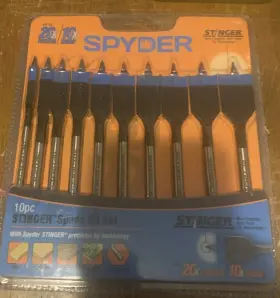 111027 Spyder 10 Piece Stinger Spade Bit Set #111027