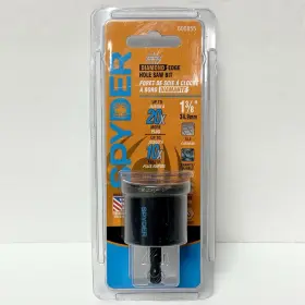 600855 Spyder 1-3/8-in Diamond Edge Arbored Hole Saw Bit With Hex Drive New