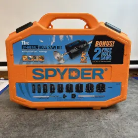 600887 Spyder 13 Piece Bi Metal Steel Hole Cutter Saw Kit With Blades And Arbors