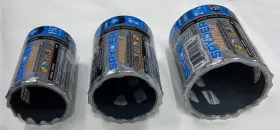 600907cf Spyder 3pc Tarantula Hole Saws 1-3/4 Inch 2 2-1/4 Hex 10 Carbide Tipped New Ship