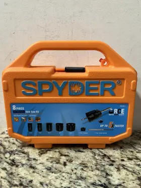 Spyder 884835018702 Bi-metal Non-arbored Adjustable Hole Saw Kit Set 8 -piece With Hard Case