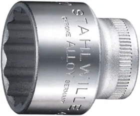 02410020 Stahlwille 018754004201 45a Socket - 5/16 Inch Bi-hex With 3/8 Square Drive Thin-walled Chrome