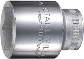 3030012 Stahlwille 018754005840 Socket 12mm Hex As-drive 1/2 Inch Drive 38mm Thin-walled Steel Chrome