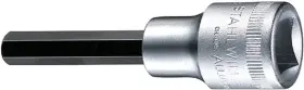 03151007 Stahlwille 018754006939 1/2 Inch 12.5 Mm Square Drive Inhex Socket 7mm 100mm Length Chrome