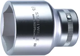 06010055 Stahlwille 018754009947 1 Inch Bi-hex Socket 55mm Size High-quality Steel Chrome Plated Anti