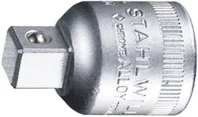 13030002 Stahlwille 018754013029 Reducing Adaptor 513 1/2in Socket X 3/8in Plug 202nm High Steel Germany