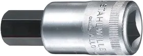 03450040 Stahlwille 018754127191 1/2 Inch Square Drive Inhex Socket 3/4 Size 60mm Length Chrome Alloy