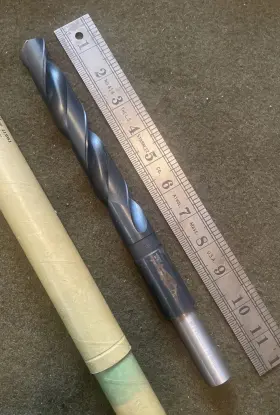 Standard Tool Co 61/64 Inch Long Drill Bit Straight Shank Excellent Usa