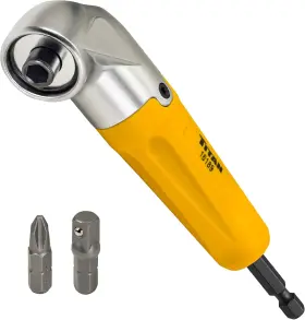 Star Asia Usa 313046535581 90-degree Magnetic Right Angle Drill Attachment For Impact Drivers And Drills