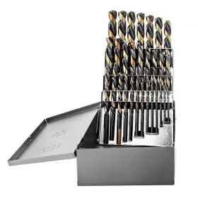 30301-h Stark Usa 29-piece 1/16 Inch To 1/2 Left-hand Cobalt Coated High Speed Steel