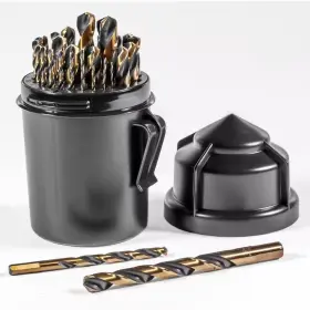 Stark Usa 744110351712 Elite High Speed Steel Drill Bit Set Index With Case 29-piece