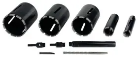 Sdt-cbk-5pc-1x Steel Dragon Tools 5-piece 1.5 Inch To 5 Dry Diamond Core Drill Bit Kit With Case