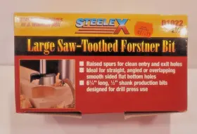 D21022 Steelex D1022 Woodstock Large 2 3/4 Inch Saw-toothed Forstner Bit New