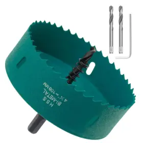 Suiwotin 779584518934 108mm/4.25 Inch Hole Saw Bi-metal Wood Tools Cutter C