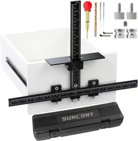 Sc-chj-s-04 Suncony Cabinet Hardware Jig Tool All Aluminum Alloy Adjustable Drill Guide A-normal
