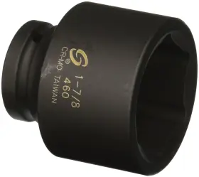 Sunex Tools 031112512860 460 3/4 Inch Drive Standard 6 Point Impact Socket 1-7/8