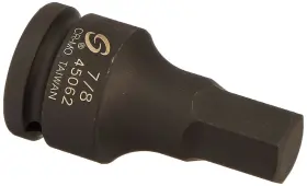 45062 Sunex Tools 080850309294 3/4-inch Drive 7/8-inch Hex Driver Impact Socket