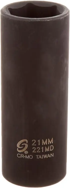 221md Sunex Tools 1/2-inch Drive 21-mm Deep Impact Socket 1