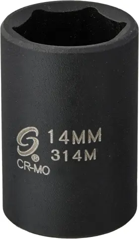 314m Sunex Tools 3/8-inch Drive 14-mm Impact Socket One Size
