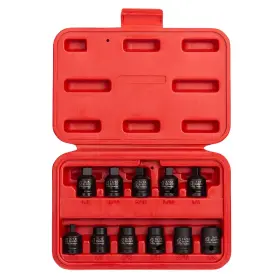 Su3841 Sunex Tools 3841 3/8 Inch Drive Pipe Plug Socket Set 11piece Sae 7/16 5/8 Crmo Steel Taper