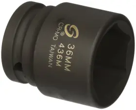 Su436m Sunex Tools 436m 3/4-inch Drive 36-mm Impact Socket