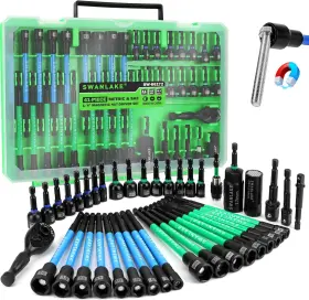 Swanlake Garden Tools 313026866827 41-piece Magnetic Nut Driver Set For Impact Drill Metric And Sae Socket Ad