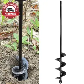 Syitcun 711181864137 Auger Drill Bit For Planting - 3x12 Inch Garden Tools Spiral Hole