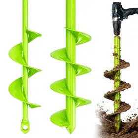 Sy-620077 Syitcun Auger Drill Bit For Planting - 1.6 Inch X 16.5 3.5 16 Heavy-duty Garden