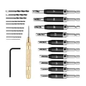 Ct21-5 Sywan 22pcs Self Centering Hinge Drill Bit Setself Tapper Core Hole Pu
