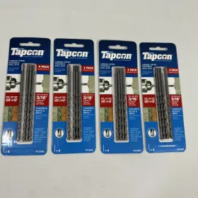 11249 Tapcon Qty 4 - 4-pk Concrete Bit 5/32 Inch X 4-1/2 #11249 Brand New Sealed 16