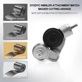 Qg-001 Tech Metal Nibbler Drill Attachment Electric Shears Cutter Sheet Tool Adapter Cutting
